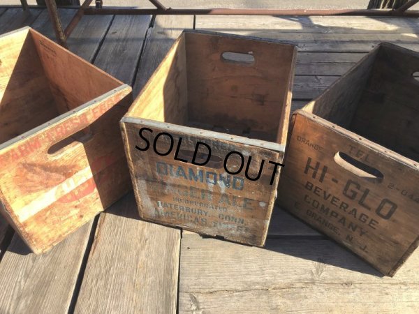 画像19: Vintage Advertising Wooden Crates Wood Box / Diamond Ginger ALE (M450)