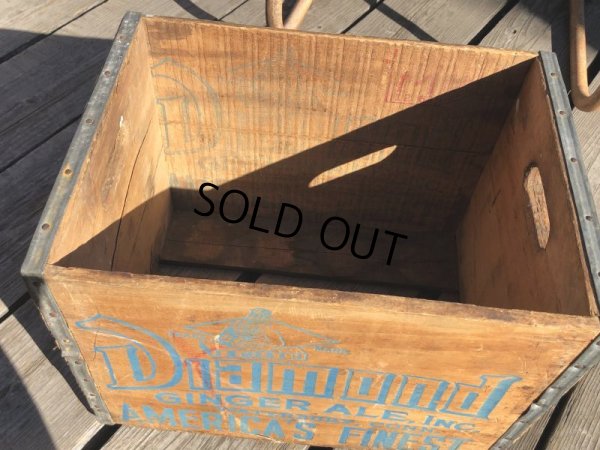 画像16: Vintage Advertising Wooden Crates Wood Box / Diamond Ginger ALE (M450)