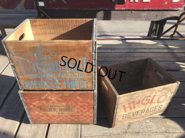 画像20: Vintage Advertising Wooden Crates Wood Box / Diamond Ginger ALE (M450)