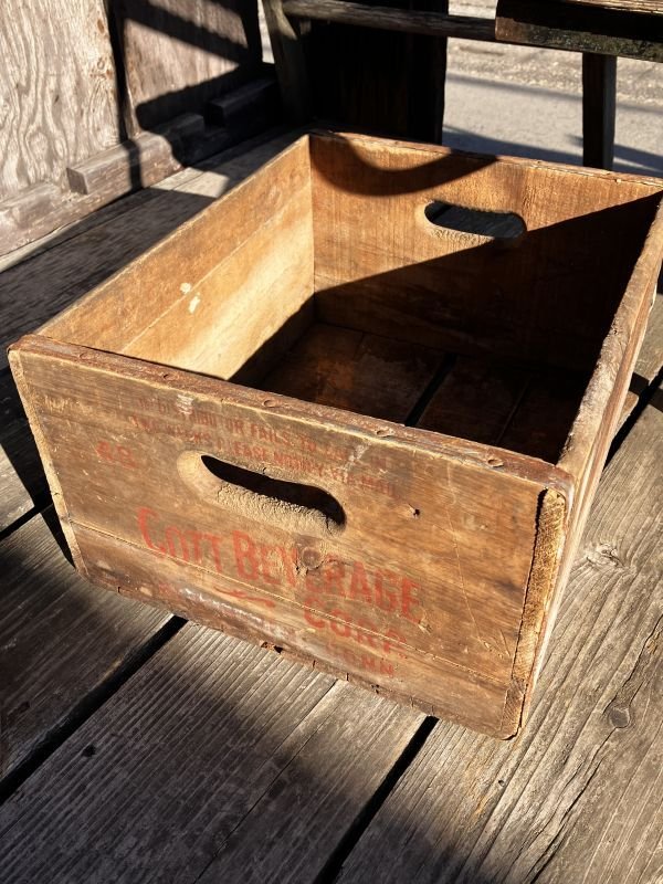 画像2: Vintage Advertising Wooden Crates Wood Box / COTT BEVERAGES (M453)