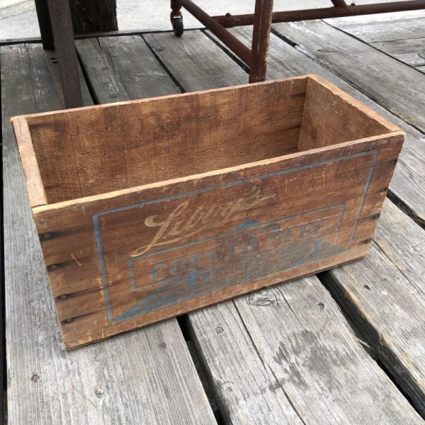 画像1: Vintage Advertising Wooden Crates Wood Box / Libby's (M455)