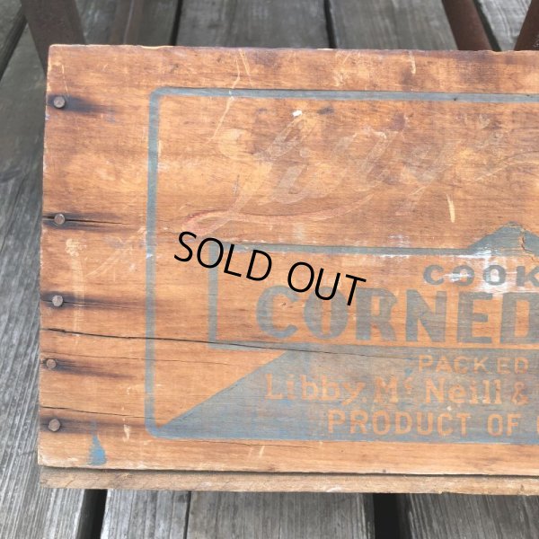 画像10: Vintage Advertising Wooden Crates Wood Box / Libby's (M455)