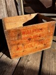 画像1: Vintage Advertising Wooden Crates Wood Box / WALPOLE (M454) (1)