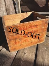 Vintage Advertising Wooden Crates Wood Box / WALPOLE (M454)