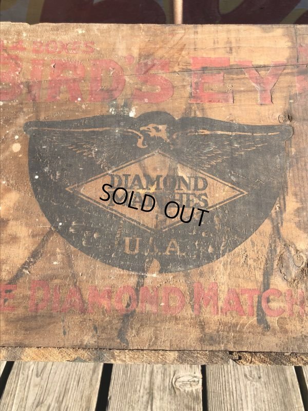 画像9: Vintage Advertising Wooden Crates Wood Box / BIRD'S EYE (M456)