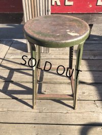 Vintage Industrial Iron Stool (M457)