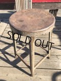 Vintage Industrial Iron Stool (M460)