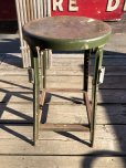 画像4: Vintage Industrial Iron Stool (M457)