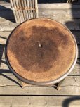 画像2: Vintage Industrial Iron Stool (M458) (2)