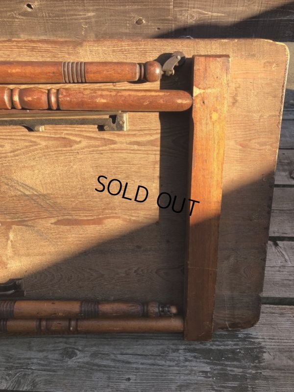 画像27: Antique BELDING BROS. Folding Sewing Table (M461)