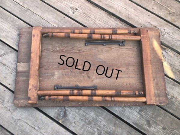 画像30: Antique BELDING BROS. Folding Sewing Table (M461)