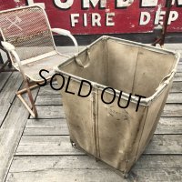 Vintage Industrial Shop Laundry Canvas Tolling Storage Bin (M462)