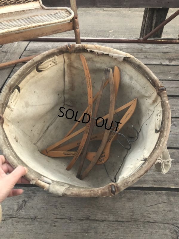 画像11: Vintage Industrial Laundry Canvas Basket (M463)