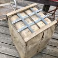 画像4: Vintage Industrial Shop Laundry Canvas Tolling Storage Bin (M462)