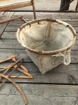 画像12: Vintage Industrial Laundry Canvas Basket (M463)