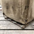 画像3: Vintage Industrial Shop Laundry Canvas Tolling Storage Bin (M462)