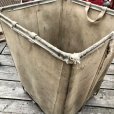 画像10: Vintage Industrial Shop Laundry Canvas Tolling Storage Bin (M462)