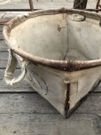 画像3: Vintage Industrial Laundry Canvas Basket (M463)