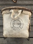 画像10: Vintage Industrial Laundry Canvas Basket (M463)