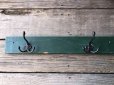 画像8: Antique U.S.A . 5 Iron Hooks Rack Wooden Wall Mounted Coat Hanger (M463)