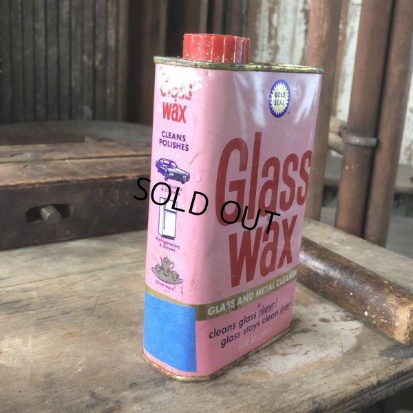 画像2: Vintage Gold Seal Glass Wax Tin (M470)