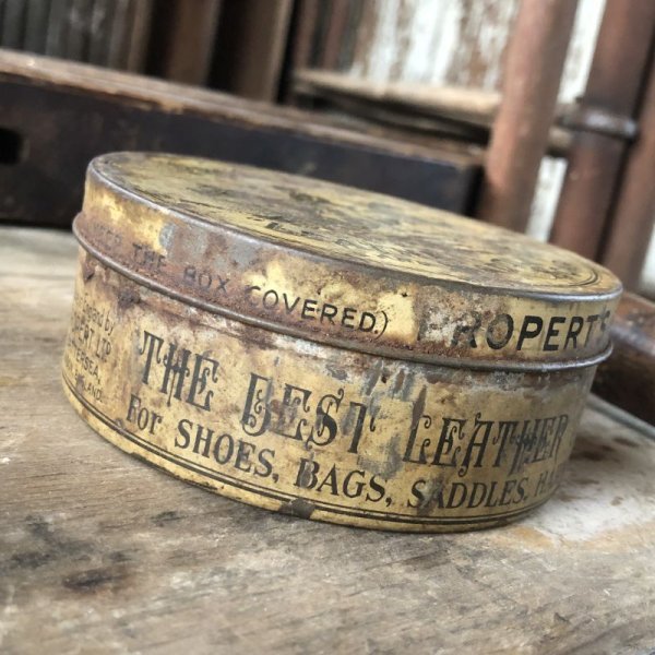 画像2: Vintage Properts Leather and Saddle Soap Tin (M467)