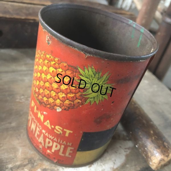 画像2: Vintage Crushed hawaiian PINEAPPLE Tin (M473)