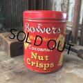 Vintage Bowers Nut Crisps Tin (M471)