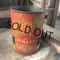 Vintage Crushed hawaiian PINEAPPLE Tin (M473)