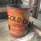 Vintage Crushed hawaiian PINEAPPLE Tin (M473)