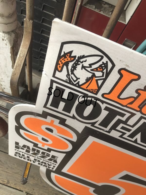 画像3: Vintage Little Caesars Pizza Advertising Store Display Sign (M478)