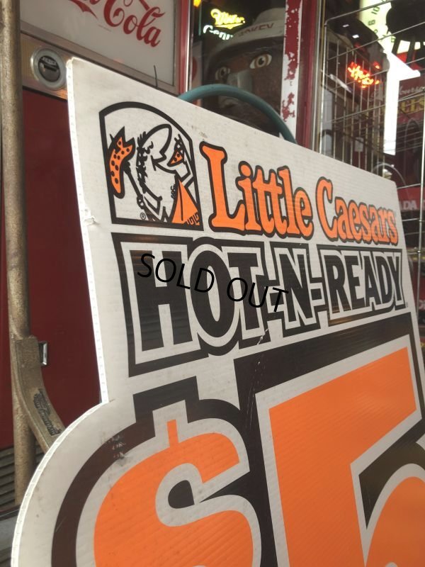 画像4: Vintage Little Caesars Pizza Advertising Store Display Sign (M478)