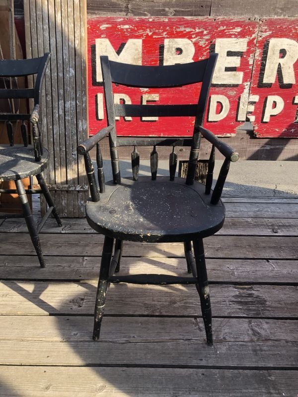 画像1: 【店舗引き取り限定】 Vintage Wooden Dining Chair A (M479)
