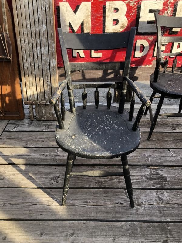 画像1: 【店舗引き取り限定】 Vintage Wooden Dining Chair B (M480)