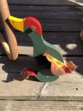 Vintage Wooden Walking Bird Runner Push Toddler Toy (M489)
