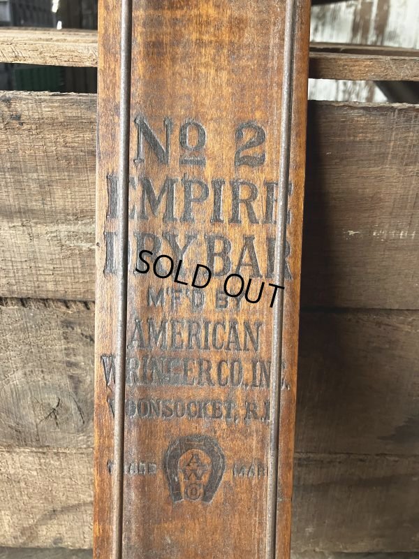 画像16: Primitives Antique Wooden Drying Rack Empire Dry Bar (M490)