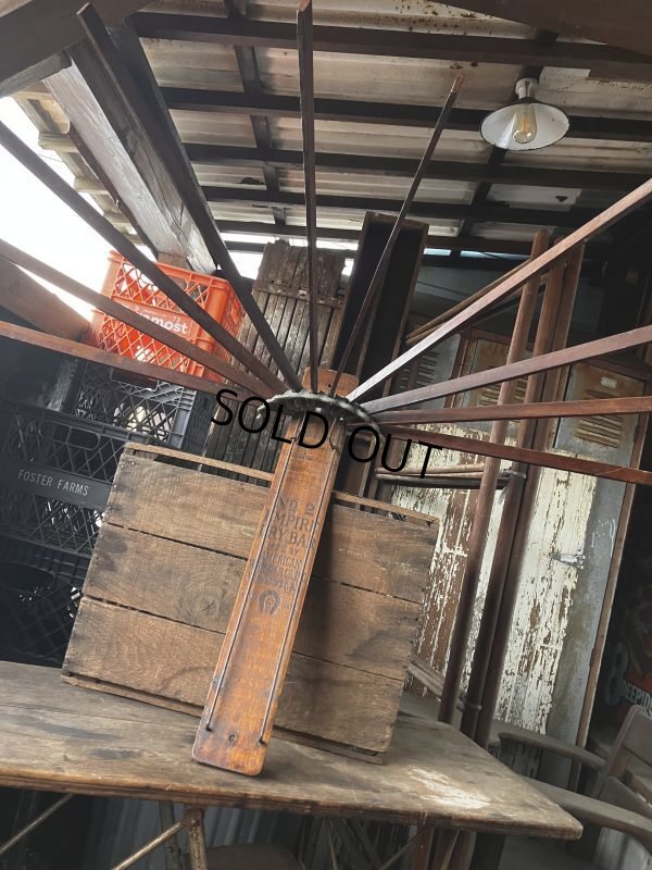 画像11: Primitives Antique Wooden Drying Rack Empire Dry Bar (M490)