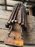 画像13: Primitives Antique Wooden Drying Rack Empire Dry Bar (M490)