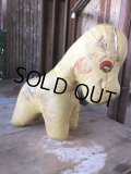 Vintage Vinyl Leather Stuffed Plush Dog Doll Memorial ( M491)