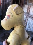 画像7: Vintage Vinyl Leather Stuffed Plush Dog Doll Memorial ( M491)