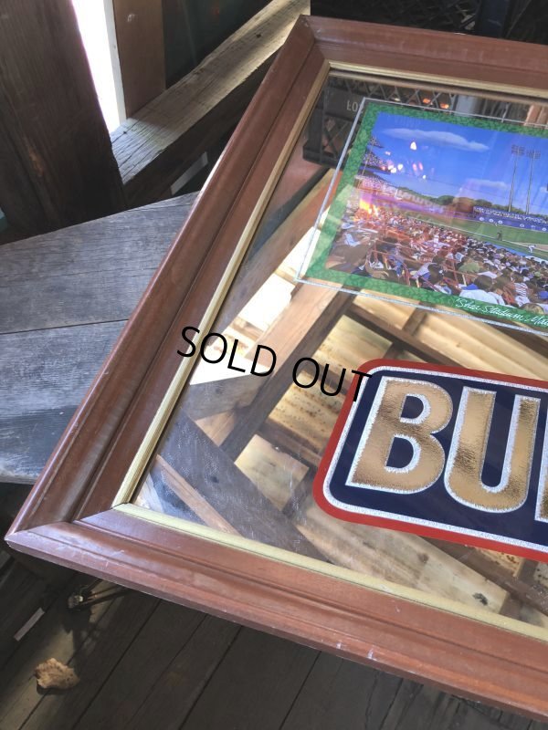 画像3: 90s Vintage BUDWEISER Bud Light Chicago Cubs Sunlit Wrigley Field Bar Pub Mirror Sign (M493)