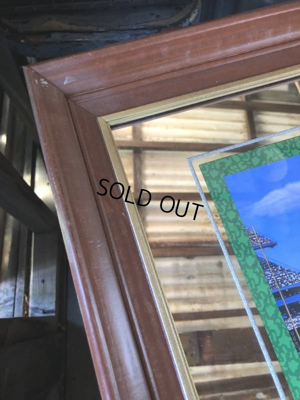 画像14: 90s Vintage BUDWEISER Bud Light Chicago Cubs Sunlit Wrigley Field Bar Pub Mirror Sign (M493)