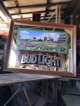 画像20: 90s Vintage BUDWEISER Bud Light Chicago Cubs Sunlit Wrigley Field Bar Pub Mirror Sign (M493)