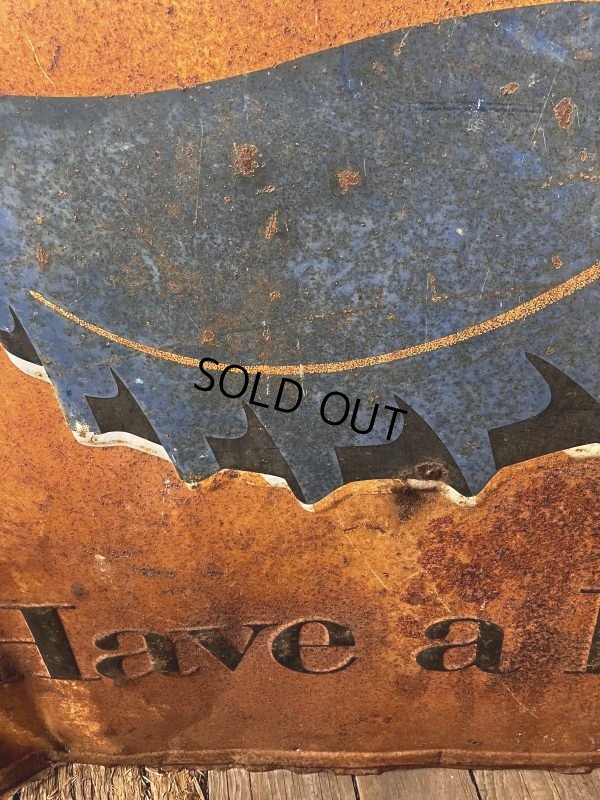 画像3: 50s Vintage Advetising "Have a Pepsi" Store Display Embossed Metal Sign (M497)