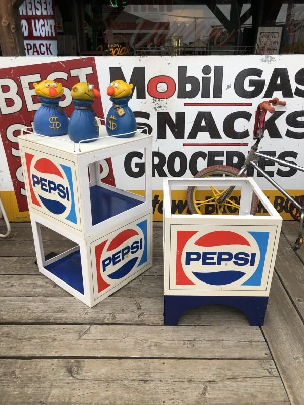 画像32:  【店舗引き取り限定】Vintage Advertising PEPSI Hard Plastic Store Display Shelf Rack (M498)