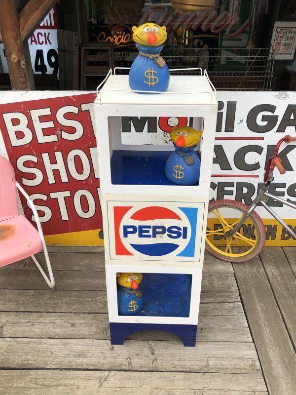 画像28:  【店舗引き取り限定】Vintage Advertising PEPSI Hard Plastic Store Display Shelf Rack (M498)