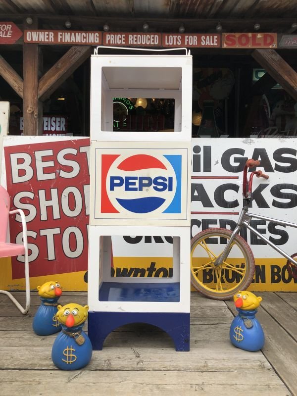 画像31:  【店舗引き取り限定】Vintage Advertising PEPSI Hard Plastic Store Display Shelf Rack (M498)