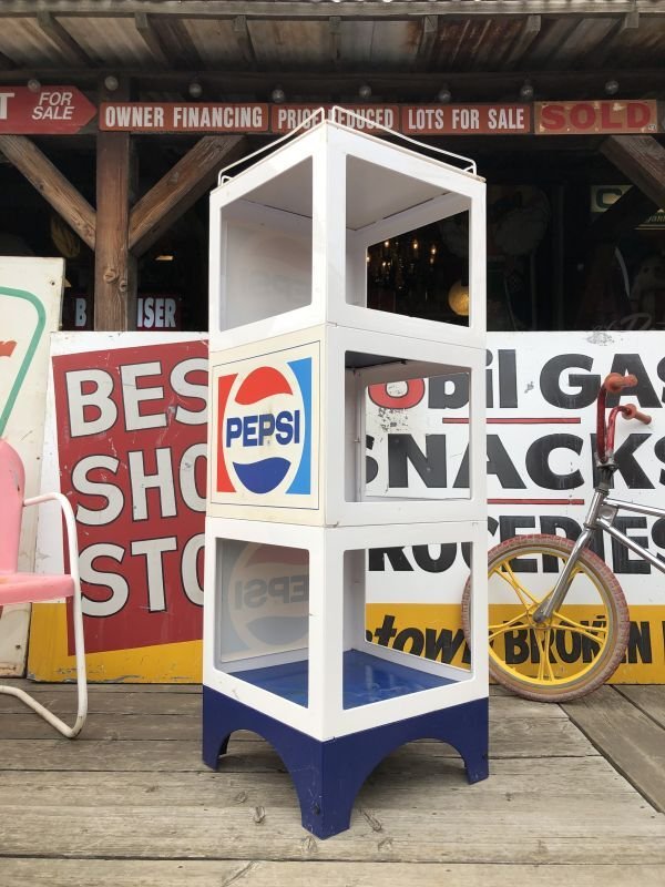 画像3:  【店舗引き取り限定】Vintage Advertising PEPSI Hard Plastic Store Display Shelf Rack (M498)