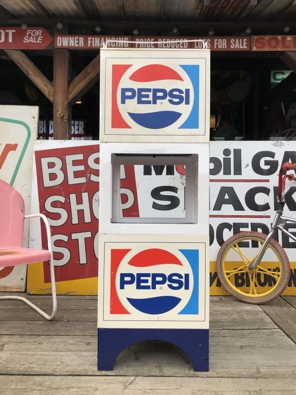 画像6:  【店舗引き取り限定】Vintage Advertising PEPSI Hard Plastic Store Display Shelf Rack (M498)