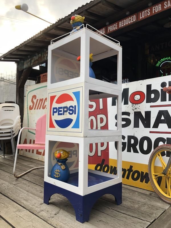 画像25:  【店舗引き取り限定】Vintage Advertising PEPSI Hard Plastic Store Display Shelf Rack (M498)